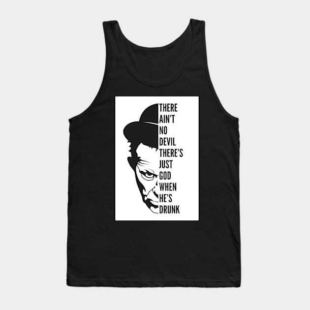 Tom Waits - No Devil Tank Top by sqwear